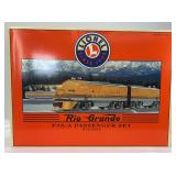 Lionel O Gauge 21955 Rio Grande F3 A-B-A diesel passenger set in box