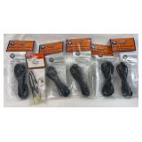 Five Lionel 12893 Power Adapter Cables in packages, 14194 TMCC TPC Cable set in package