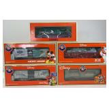 Lionel O Gauge 16724, 19649, 36721, 36722, 36783 Disney freight in box
