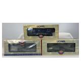Lionel O Gauge Celebration Series 19567 REA 6572, 29726 VGN 6427-60, 36731 3435 Aquarium car in box