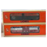 Lionel O Gauge 19282, 19285, 19290, 19291, 29210, two 29213 and 52118 6464 box cars in box