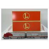 Lionel O Gauge 18130: 18128 powered 18129 dummy 2343 Santa Fe F-3a units in box