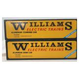 Williams O Gauge 2612-C 2612-D Southern Pacific alum. pass. cars in box