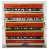 Lionel O Gauge 5132, 5133, 5165, 5166, 65166 remote control switches in boxes