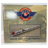 Lionel O Gauge 31742 Santa Fe #2544W Super Chief F3 A-A alum. pass. set in box