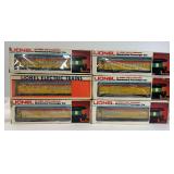 Six Lionel O Gauge Chessie Steam Special pass. cars in box