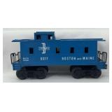 Postwar Lionel O Gauge 6017-100 Boston and Maine caboose