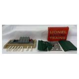 Postwar Lionel O Gauge 448 missile firing range and 943 exploding ammunition dump in original box
