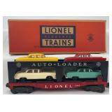 Postwar Lionel O Gauge 6414 Automobile Car in original box with premium autos