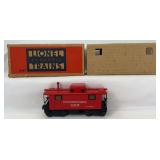 Postwar Lionel O Gauge 2457 Illuminated Caboose in original box with insert, High Grade