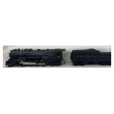 Postwar Lionel O Gauge 736 2-8-4 steam locomotive and 2046W Pennsylvania whistle tender