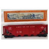 Postwar Lionel O Gauge 6436-110 Hopper Car in original box Lehigh Valley