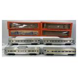 Postwar Lionel O Gauge 2521, 2522, 2523, 2523 Presidential passenger cars in original boxes