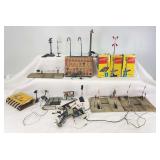 HO Scale Fleischmann, Kibri, Siku, Dinky, crossings, semaphores, street lamps, signals and More