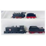 HO Scale group of three steam and diesel locos and tenders, Rivarossi