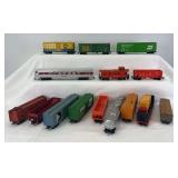 HO Scale group of fifteen HO scale freight trains, Varney, Mantua, Lionel, Marx, Tyco