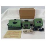 Group of three Fleischmann toy train transformers, 502, 503 and 505 all 110V