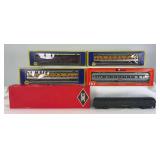 Modern HO Scale passenger cars built, unbuilt in original box, loose AHM/Rivarossi, Eastern Car Works Inc.