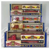 Modern K-Line O Gauge Heavy Hauler Circus 2- K-665601 Ringling Bros. 2- K-6665602 King Tusk flat cars w/tractor trailer in box