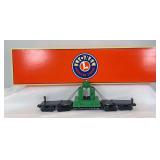 Modern Lionel O Gauge 36900 depressed center flat with back shop in original box