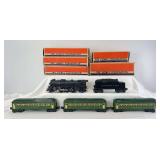 Postwar Lionel O Gauge 1949 set no. 1426WS: 2026 2-6-2 steam loco & 6466WX whistle tender w/6440, 6440, 6441  w/boxes