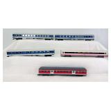 HO Scale group of five European passenger coaches Roco and Fleischmann