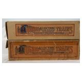 Prewar Lionel Standard Gauge 512 Peacock and 513 Yellow original empty boxes