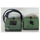 Two Fleischmann toy train transformers TR50 and 505 both 110 volt