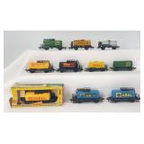 HO Scale group of ten Fleischmann tank cars, BP, Shell, Aral