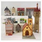 HO/N Scale railroad train layout European German/Austrian Village buildings, etc.