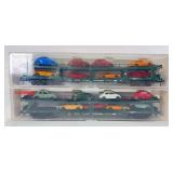 Two HO Scale Fleischmann 5285 DB bi-level auto transportation cars in original packages