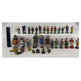 Elastolin and Lineol composition material figures and animals farm city railroad occupation