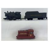 HO Scale Penn Line Pennsylvania 683 0-4-0 saddle tank steam and Model Power PRR 6750 0-4-0 diesel; switchers