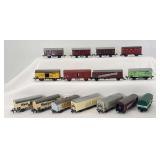 HO Scale group of fifteen Fleischmann, Lima, Roco, Liliput goods wagons/boxcars beer