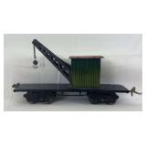 Prewar Ives/Bing O Gauge custom made steam crane looks period