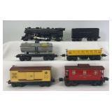 Prewar Lionel O Gauge 1664 2-4-2/1689W, 3652, 654, 655, 655, 657 freight