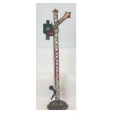 Prewar Jos. Kraus & Co. Fandor Spur 1/Gauge One single semaphore with oil burning lantern