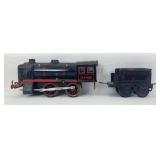 Prewar K.B.N. Karl Bub O Gauge KB4500 lithographed tinplate 0-4-0 steam locomotive and tender