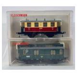 HO Scale Fleischmann 5050 and 5053 passenger coaches in original packages