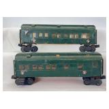 Standard O Scaled wood and cardstock coach passenger cars