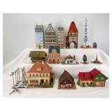 HO/N Scale railroad European German/Austrian village buildings layout Faller, Vollmer, Kibri, Pola