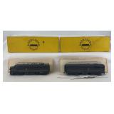 HO Scale Hobbytown powered Pennsylvania diesel A unit 9620A and PRR 9628B diesel B unit in box
