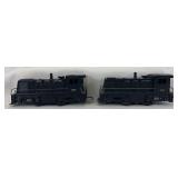 Marx O Gauge two variations of 588 New York Central diesel switcher locomotives