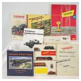 Group of Issmayer and Bub toy train collector reference books, Fleischmann catalogs