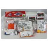 Group of eight K-Line O Gauge circus wagon kits in factory sealed packages & stickers