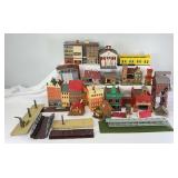 Heljan, Faller and other HO Gauge houses, fire department, buildings, tower, American & European