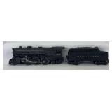Postwar Lionel O Gauge 2025 2-6-4 PRR steam locomotive w/6466W Lionel Lines whistle tender