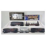 K-Line and IDM O Gauge freight trains in D&RGW and LV livery