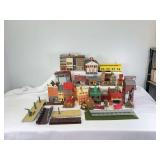 Heljan, Faller and other HO Gauge houses, fire department, buildings, tower, American & European