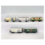 Marklin HO Gauge Distel Pils, Schweriner, Faust, Dinkel Acker, Dortmunder Kronen beer cars